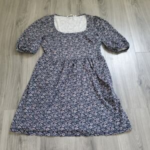 Boden Blue Floral Mini Dress